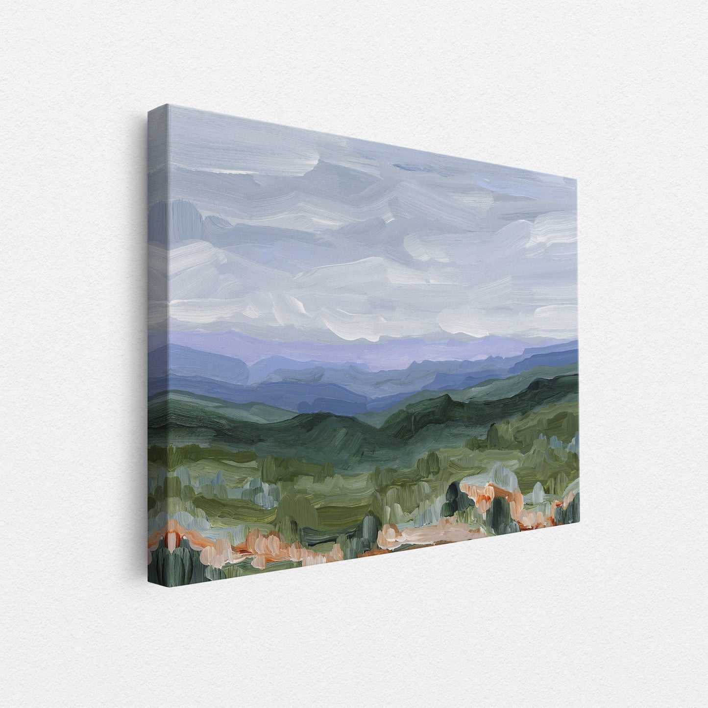 „Morgendlicher Dunst“ – Kunstdruck auf Leinwand, 30 x 40 cm || Endgültiger Verkauf