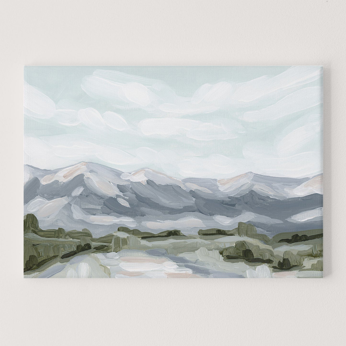 „Morgendlicher Dunst“ – Kunstdruck auf Leinwand, 30 x 40 cm || Endgültiger Verkauf