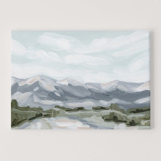 « Brume matinale », impression sur toile tendue 30x40 || Vente finale