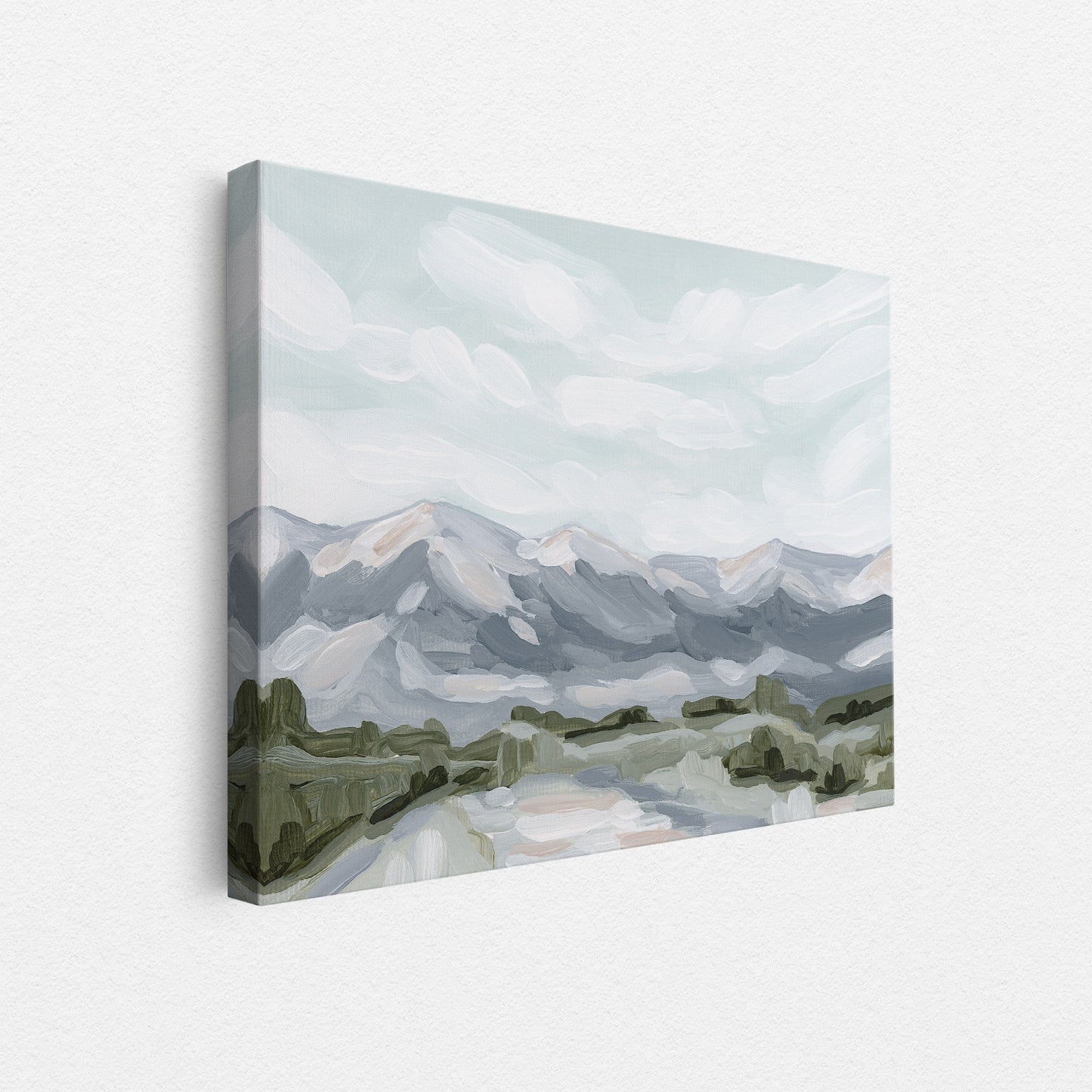 „Morgendlicher Dunst“ – Kunstdruck auf Leinwand, 30 x 40 cm || Endgültiger Verkauf