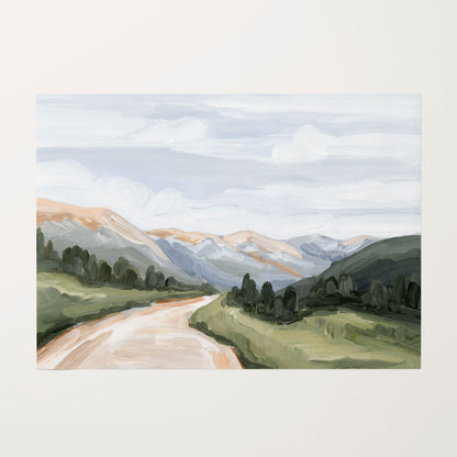 "Canyon Ridge Road I" Art Print - Katie Garrison Art