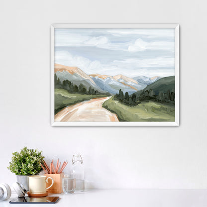 "Canyon Ridge Road I" Art Print - Katie Garrison Art