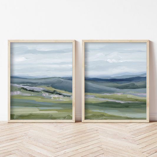 "Maggie Valley I" Diptych Art Print || Set of 2