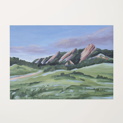 "Evening at the Flatirons" Art Print - Katie Garrison Art