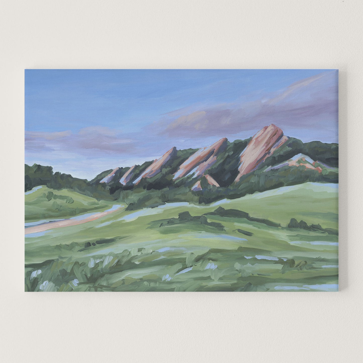 "Evening at the Flatirons" Art Print - Katie Garrison Art