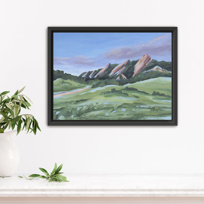 "Evening at the Flatirons" Art Print - Katie Garrison Art