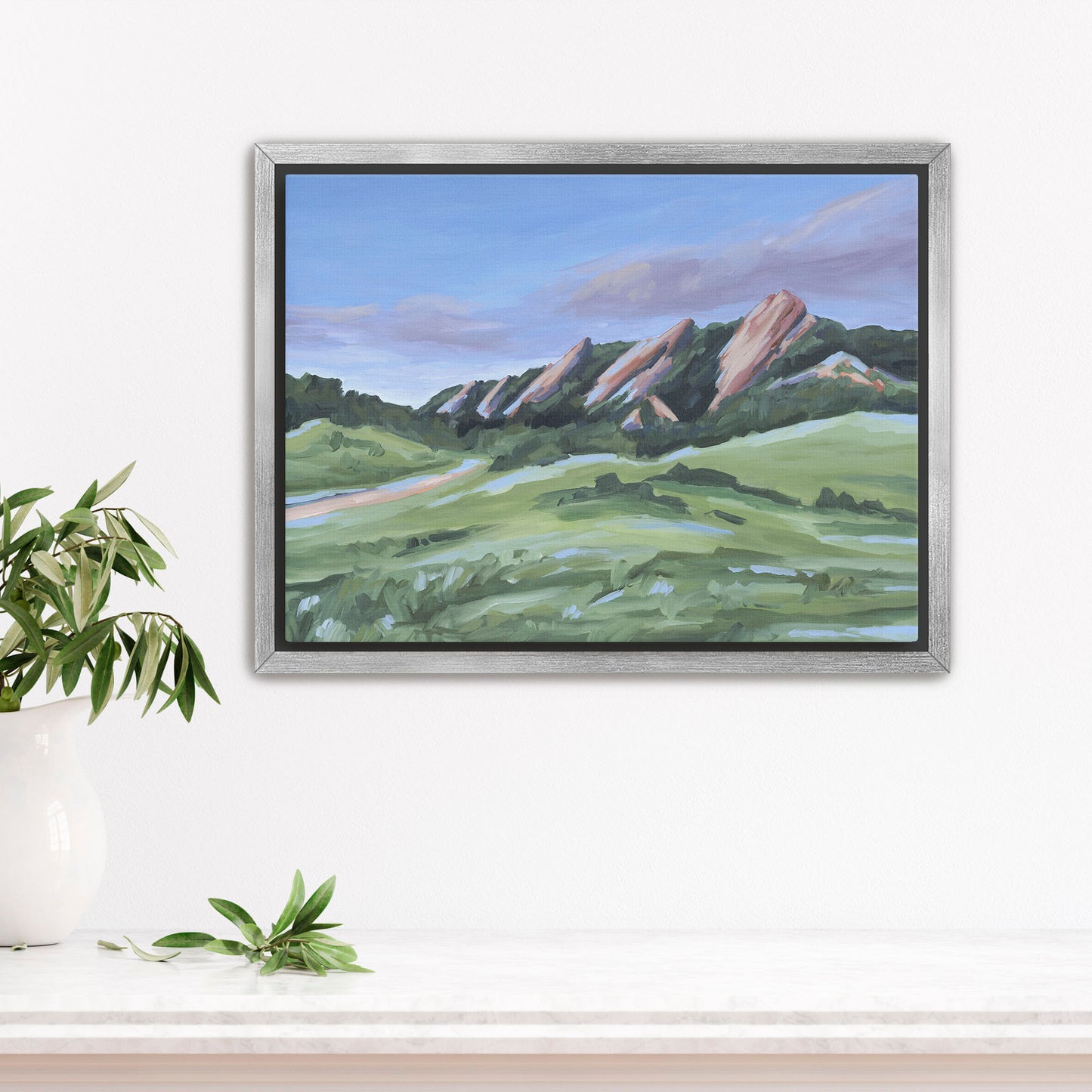 "Evening at the Flatirons" Art Print - Katie Garrison Art