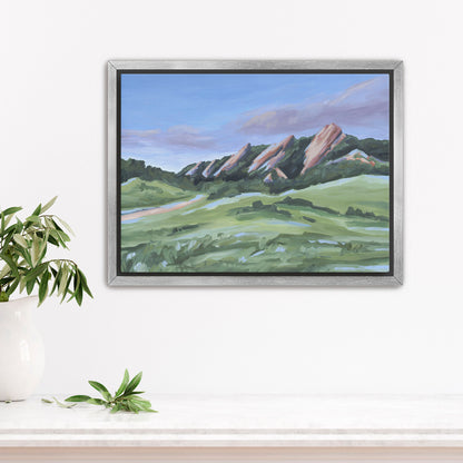 "Evening at the Flatirons" Art Print - Katie Garrison Art