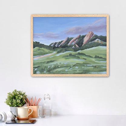 "Evening at the Flatirons" Art Print - Katie Garrison Art