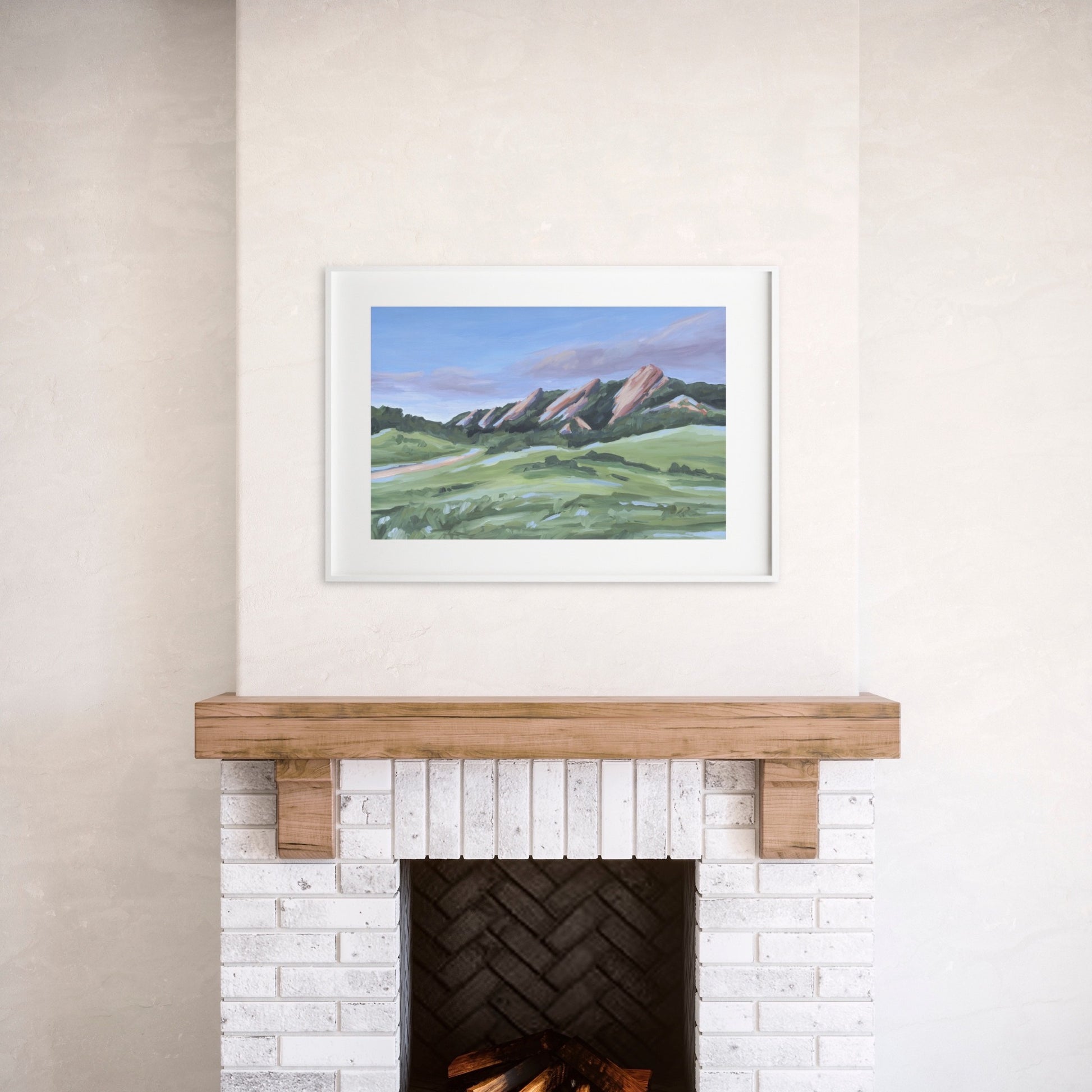 "Evening at the Flatirons" Art Print - Katie Garrison Art