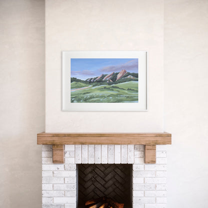 "Evening at the Flatirons" Art Print - Katie Garrison Art