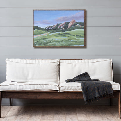 "Evening at the Flatirons" Art Print - Katie Garrison Art