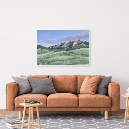 "Evening at the Flatirons" Art Print - Katie Garrison Art