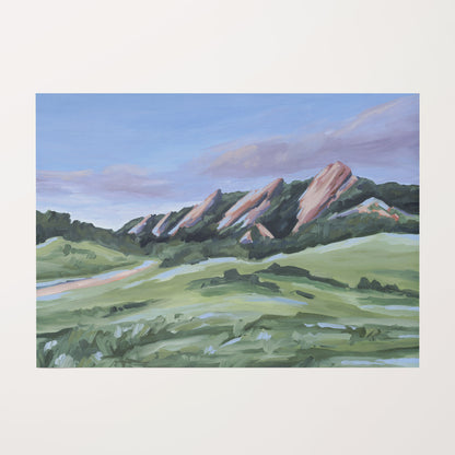 Kunstdruck „Abend im Flatirons“