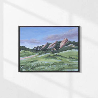 Kunstdruck „Abend im Flatirons“