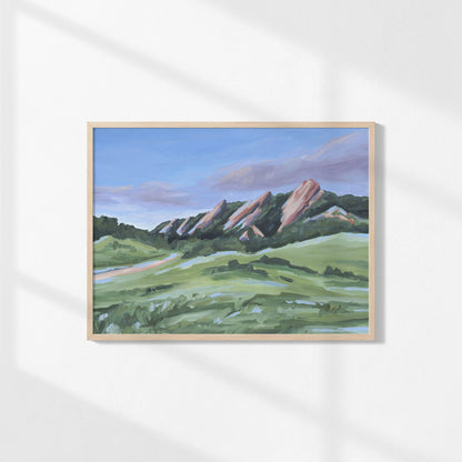 Kunstdruck „Abend im Flatirons“