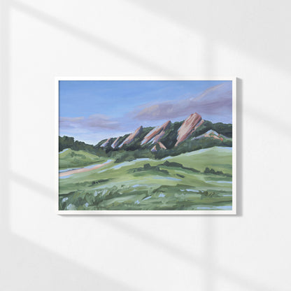 Kunstdruck „Abend im Flatirons“
