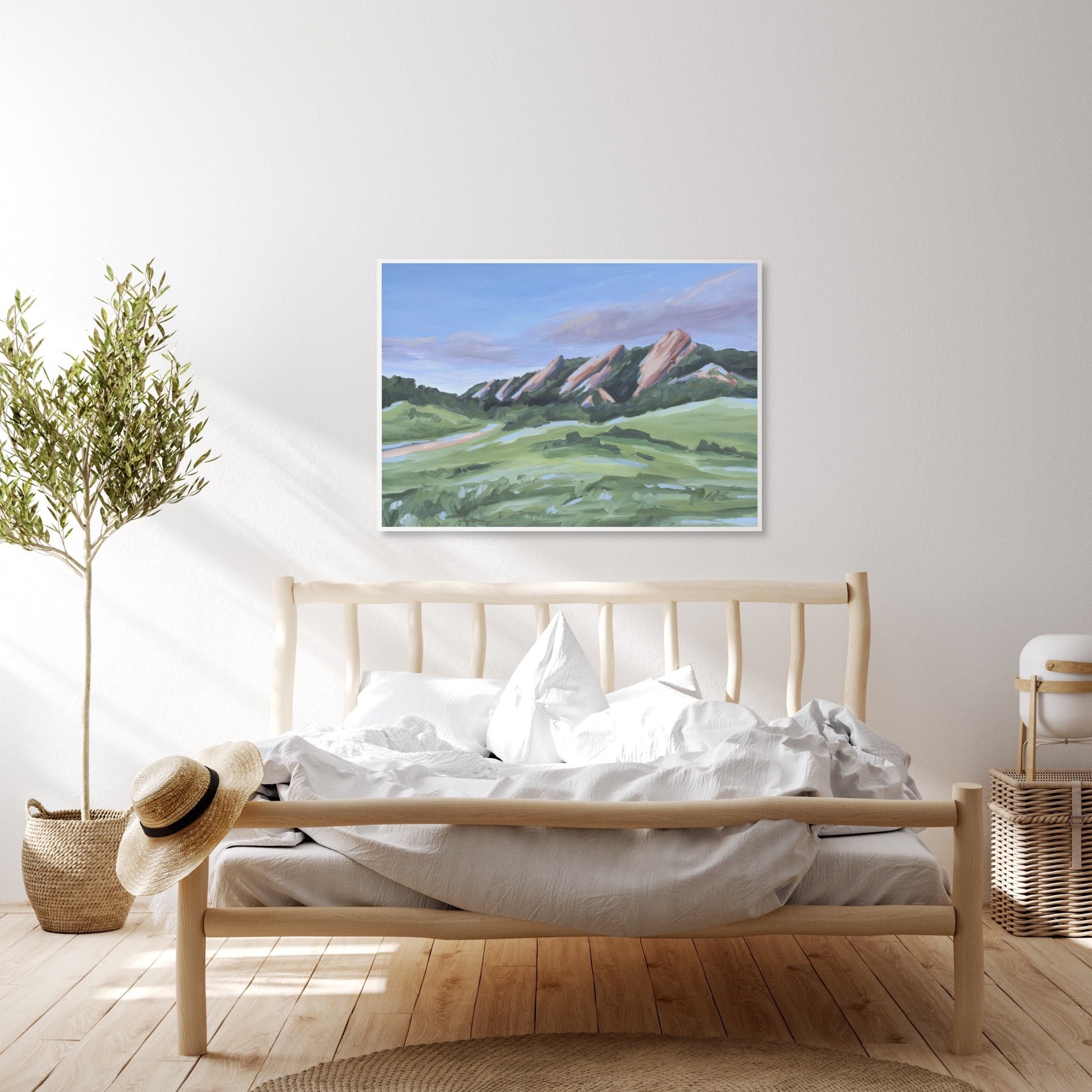 "Evening at the Flatirons" Art Print - Katie Garrison Art