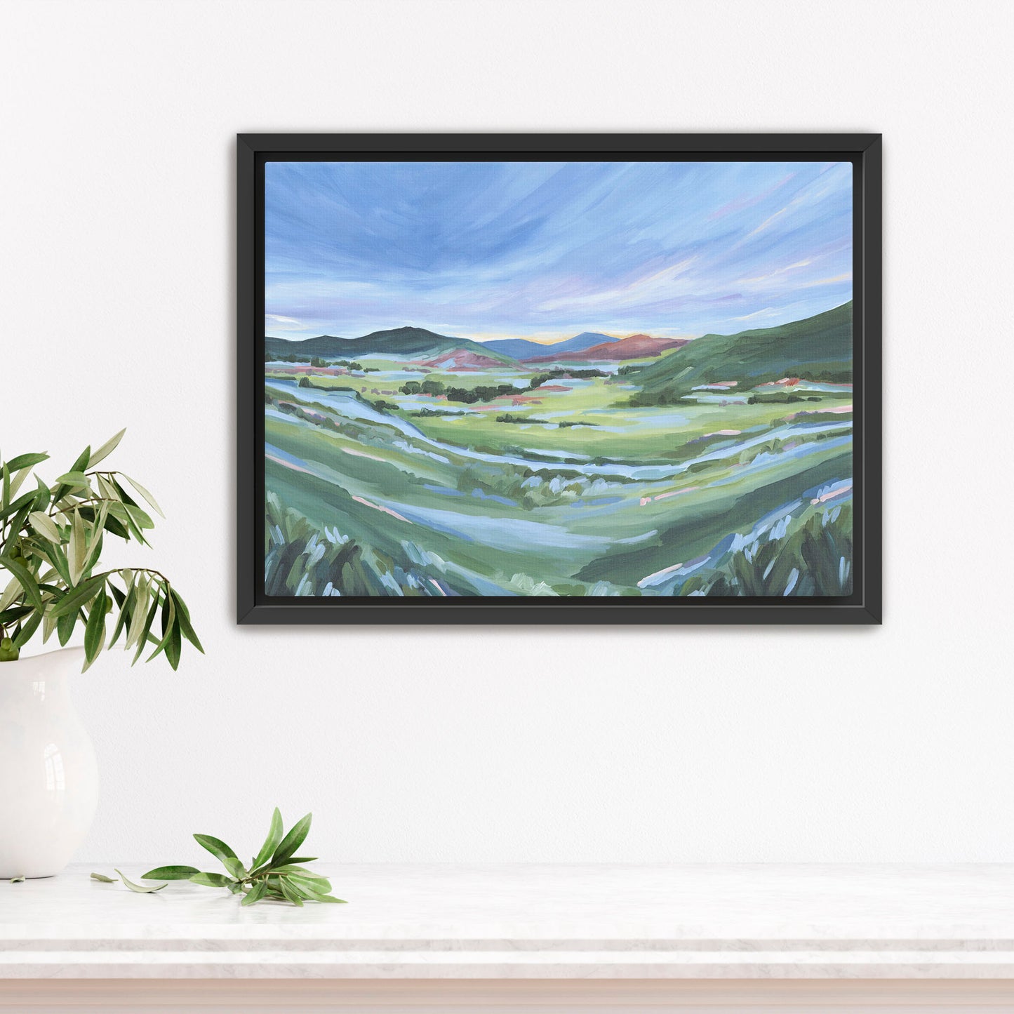 ’From Loveland’ Art Print - Stretched Canvas / 8x10 in / Black Frame