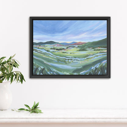 ’From Loveland’ Art Print - Stretched Canvas / 8x10 in / Black Frame