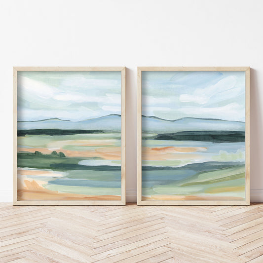 "Isolation I" Diptych Art Print || Set of 2