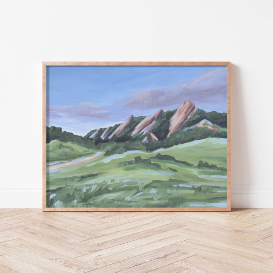 ’Evening at the Flatirons’ Art Print