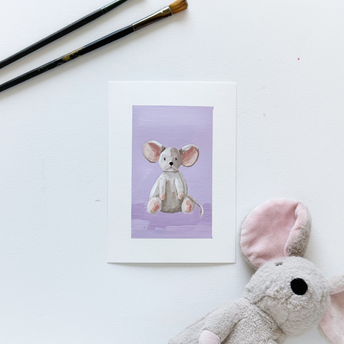 Maßgefertigtes Originalgemälde im Format 5x7
