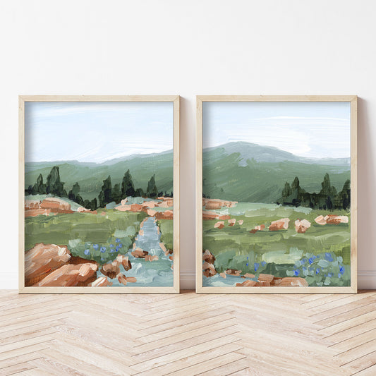 "Look Up" Diptych Art Print || Set of 2