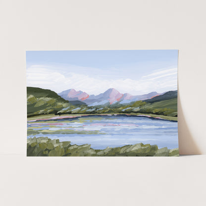 Kunstdruck „Zuhause im Tal“