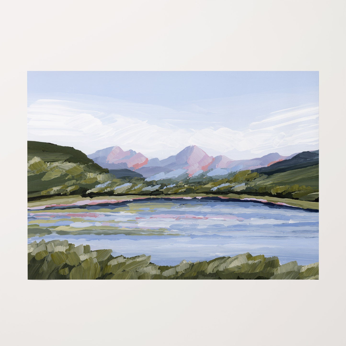 Kunstdruck „Zuhause im Tal“