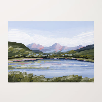 Kunstdruck „Zuhause im Tal“