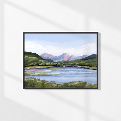 Kunstdruck „Zuhause im Tal“