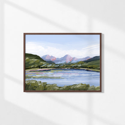 Kunstdruck „Zuhause im Tal“