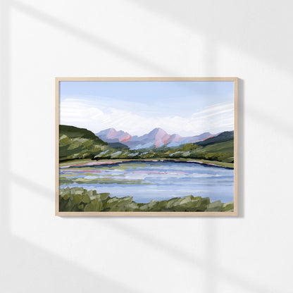 Kunstdruck „Zuhause im Tal“