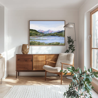 Kunstdruck „Zuhause im Tal“