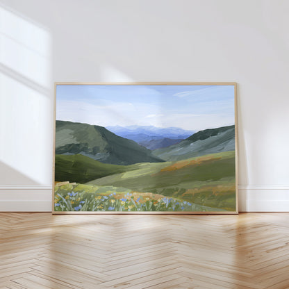 "Mountain Town" Art Print