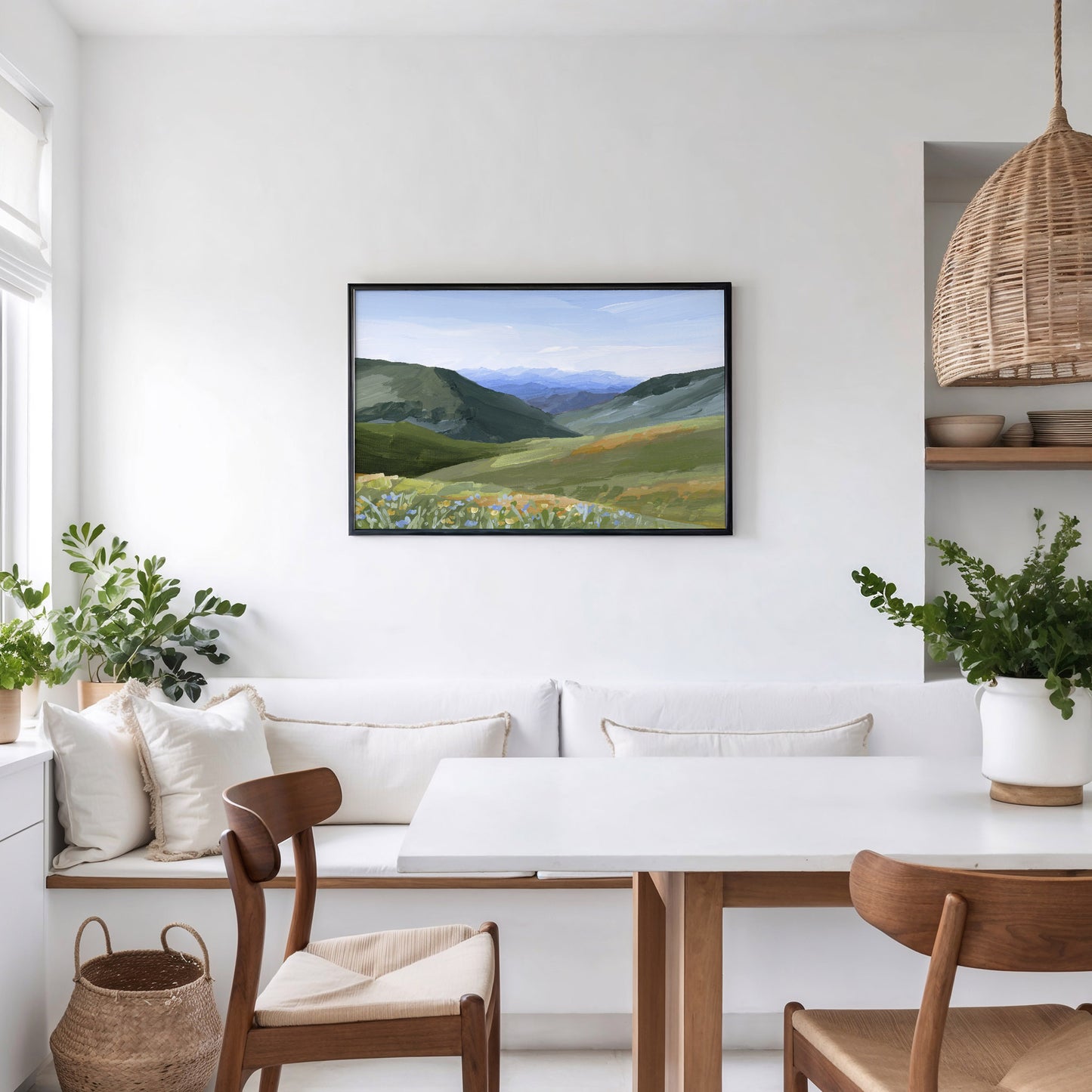 "Mountain Town" Art Print