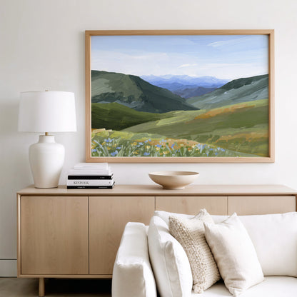 "Mountain Town" Art Print