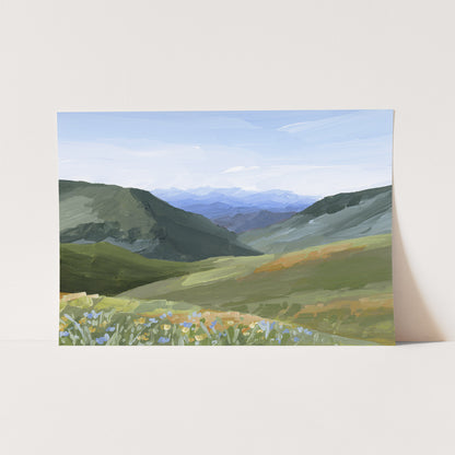 "Mountain Town" Art Print