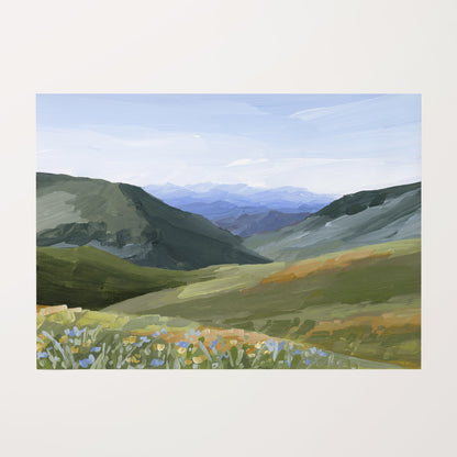 "Mountain Town" Art Print