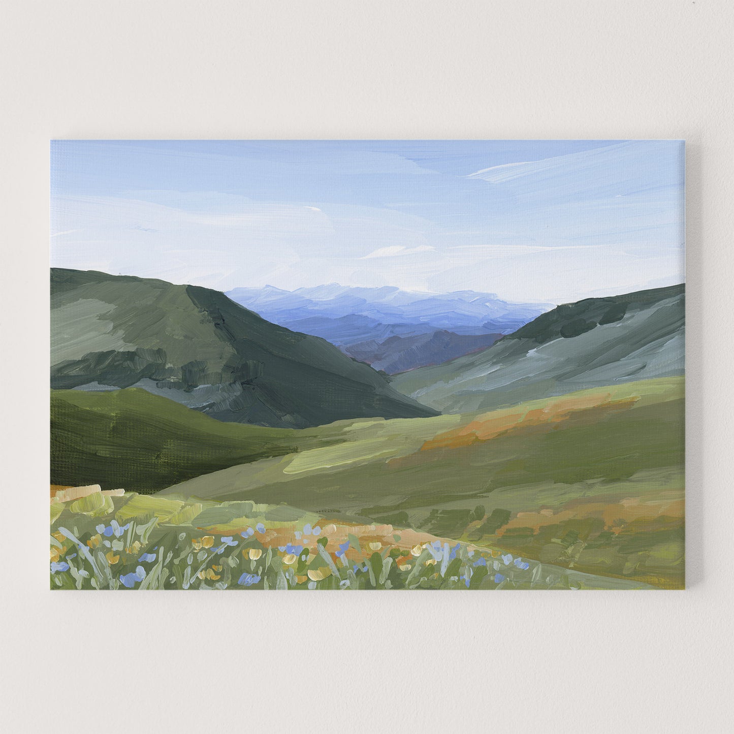 "Mountain Town" Art Print