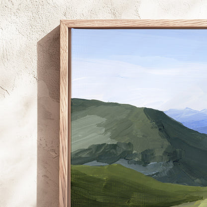 "Mountain Town" Art Print