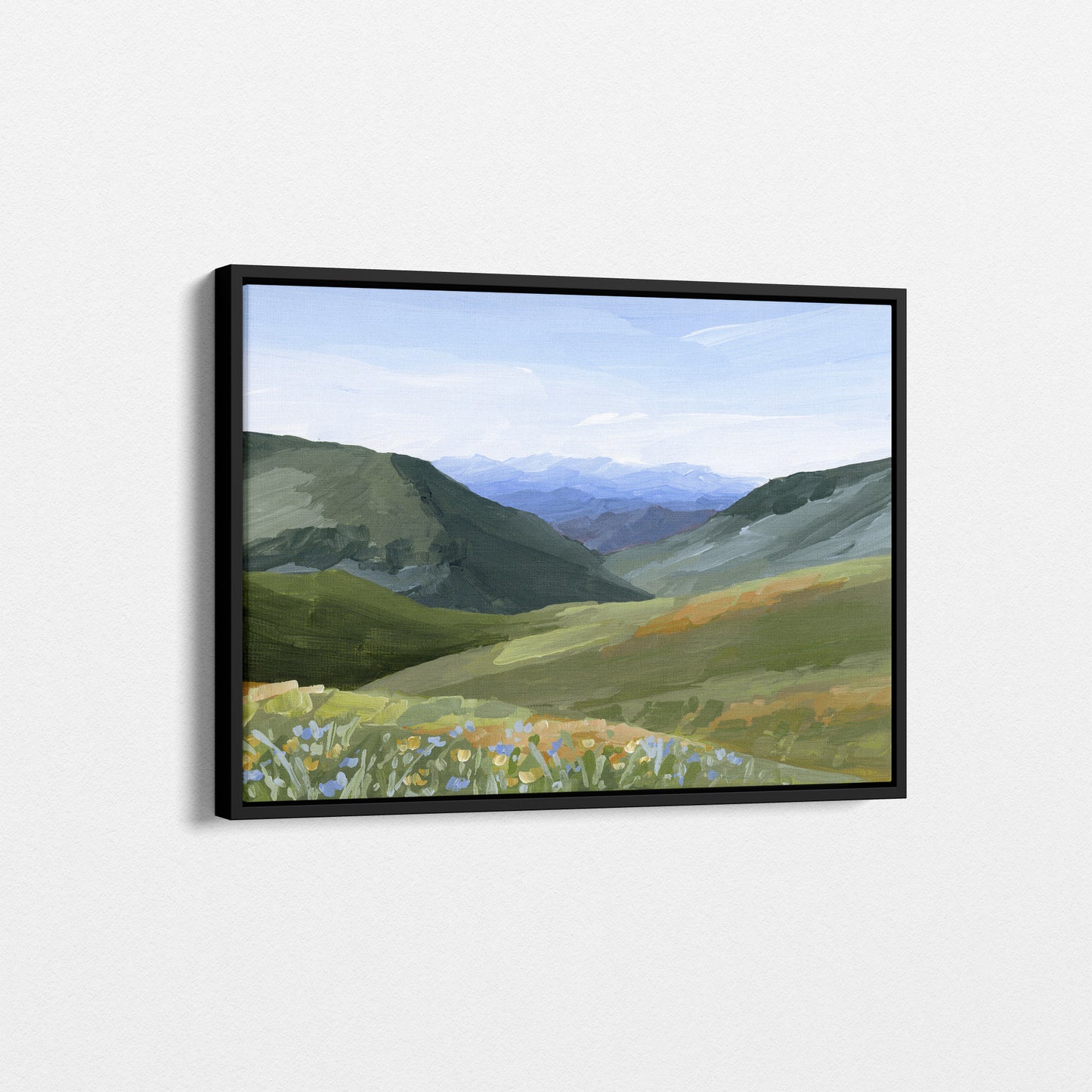 "Mountain Town" Art Print