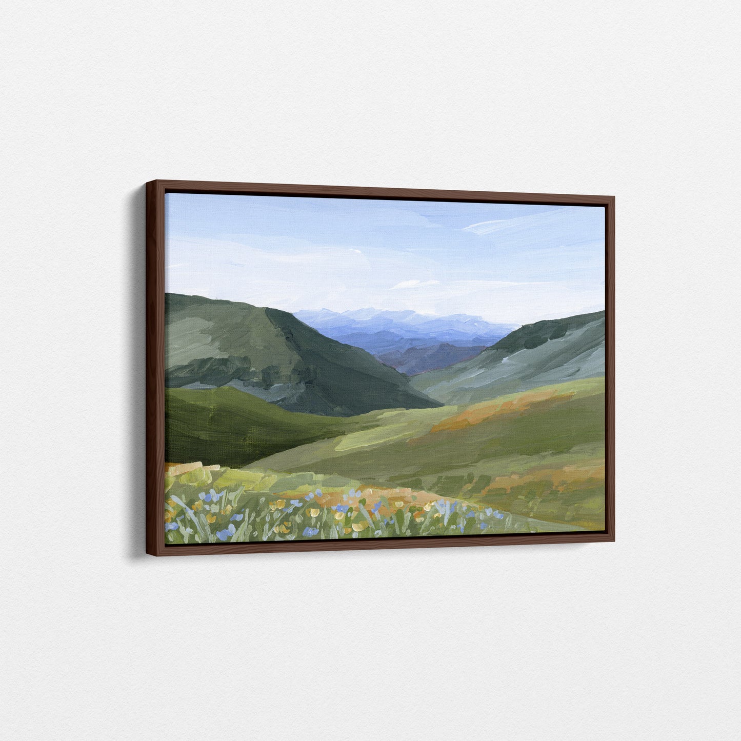 "Mountain Town" Art Print
