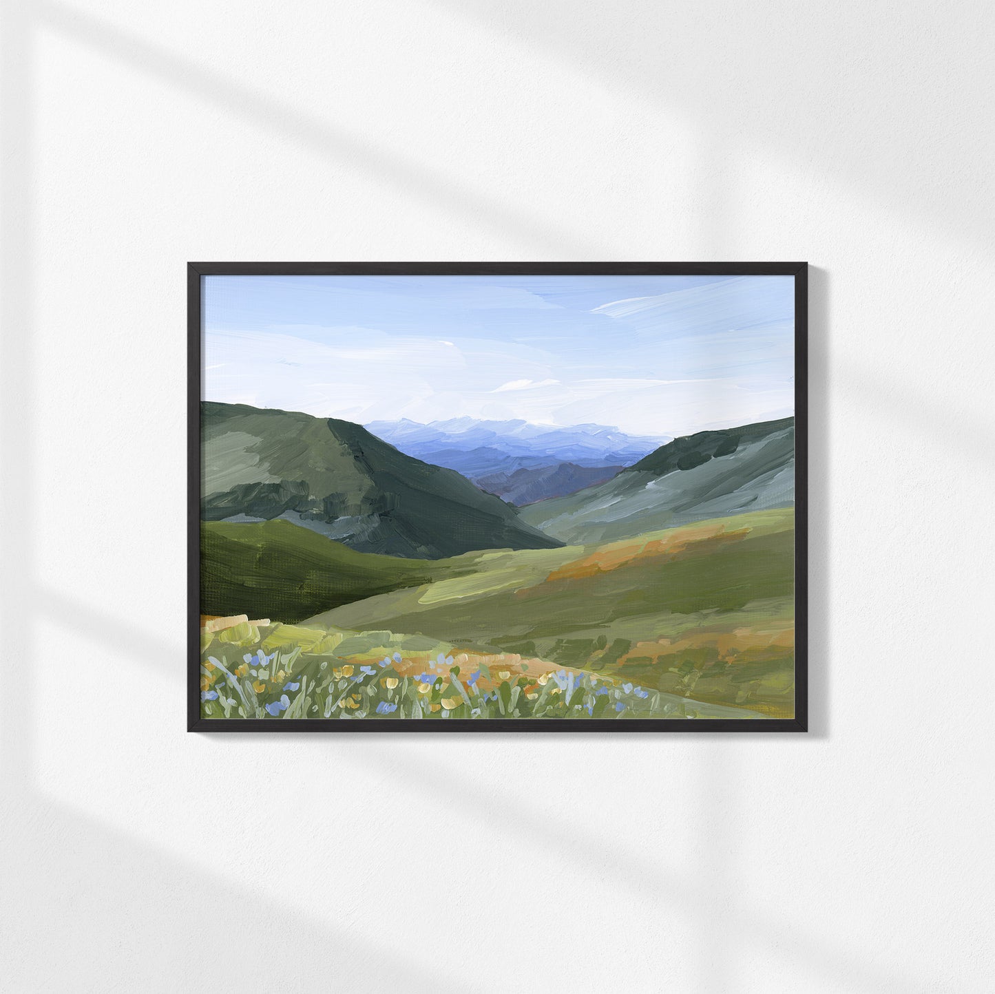 "Mountain Town" Art Print