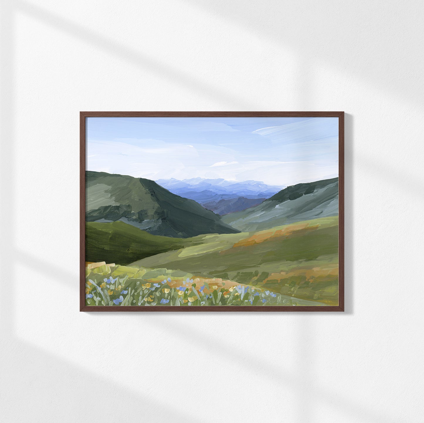 "Mountain Town" Art Print