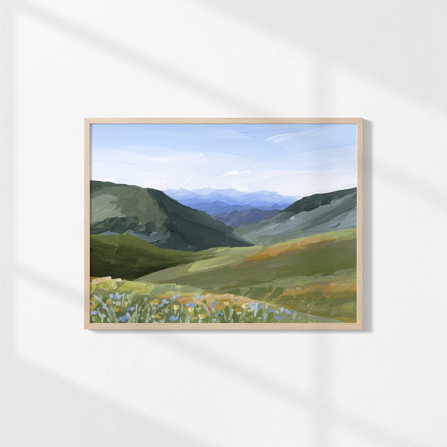 "Mountain Town" Art Print