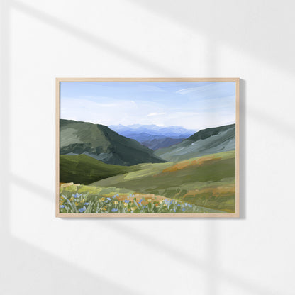 "Mountain Town" Art Print