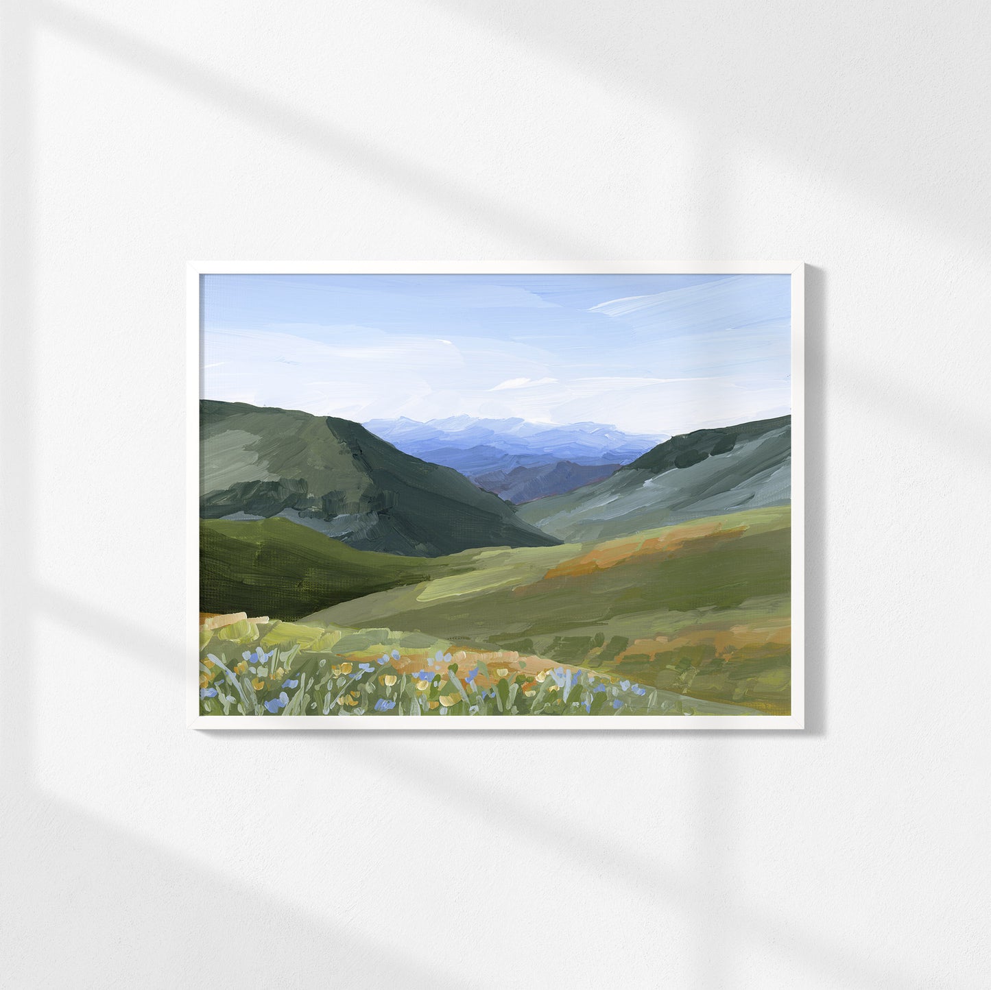 "Mountain Town" Art Print