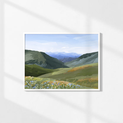 "Mountain Town" Art Print
